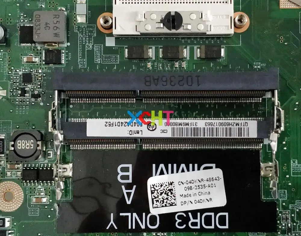  4DKNR 04DKNR CN-04DKNR DA0FM9MB8D1 DAFM9CMB8C0 HM55 HD5470 1GB for Dell Studio 1558 Laptop Motherbo
