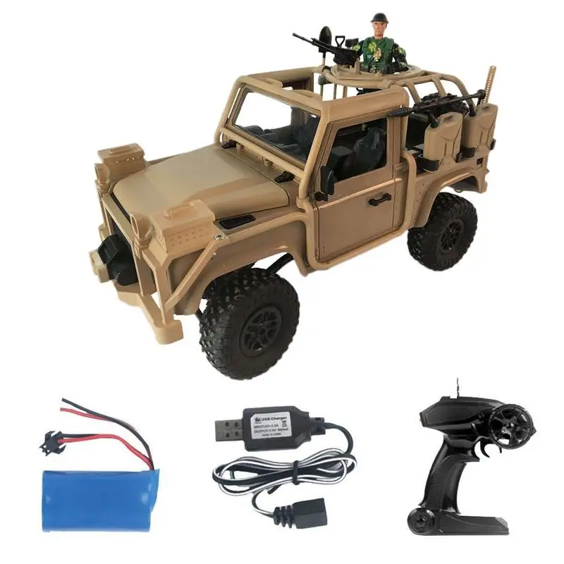 

1:12 Cool Military Jeep Battlefield Off-road Vehicle 2.4G High Speed Alloy Remote Control Climbing Car Rc Toy Car For Kids