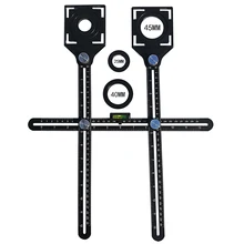 Многоярусная Регулируемая плитка локатор дыр стеклянные плитки Деревообработка измерительные приборы измерительный инструмент линейка транспортир