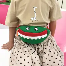 Милая маленькая Детская сумка с изображением акулы, Холщовая Сумка для мальчиков и девочек, сумка для денег, сумки-мессенджеры, сумки для девочек