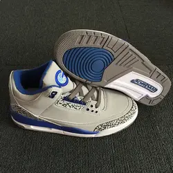 Новый Jordan 3 III Человек баскетбольной обуви Ретро цвет синий, черный; Большие размеры 34–43 открытый кроссовки спортивные кроссовки 40-46
