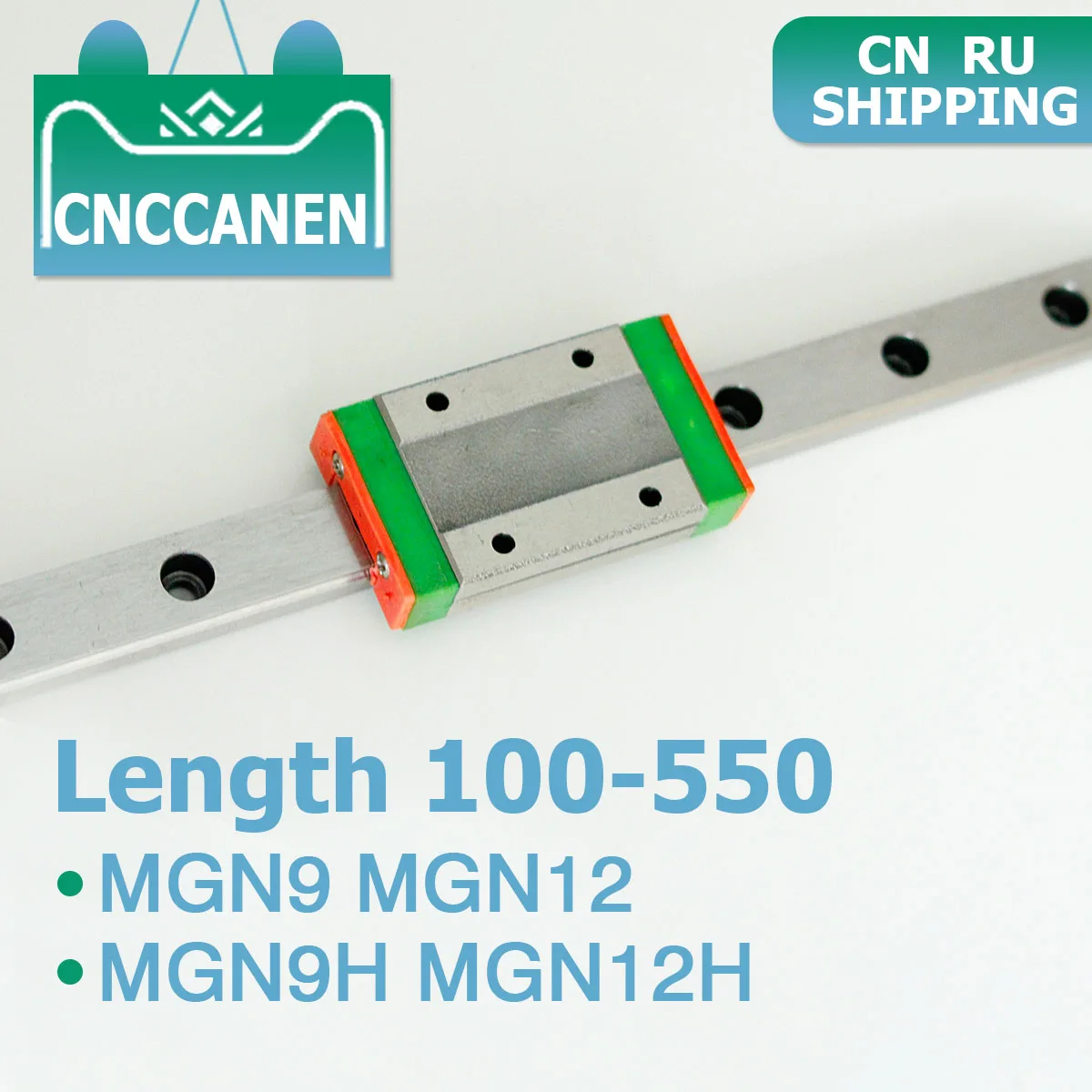 CNC دليل خطي السكك الحديدية MGN12 MGN9 MGN9H MGN12H L 100-600 مللي متر مصغرة دليل خطي السكك الحديدية الشريحة كتلة ل 3D طابعة CN RU مجاني