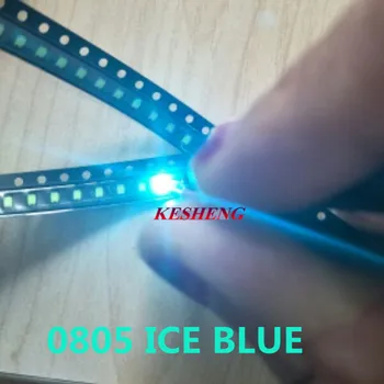 

500pcs 0805 Ice Blue 2012 Light Blue Clear Ultra Bright SMD LED Indication 2.0*1.2*0.8mm 0805 clear blue led diode