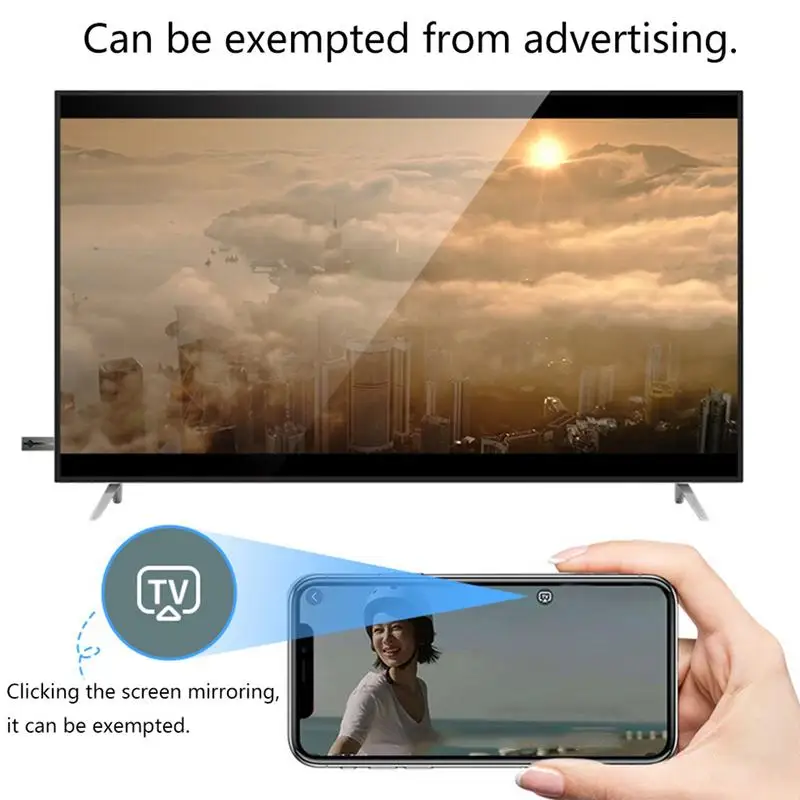 Беспроводной Hdmi ключ для зеркального экрана мобильного телефона Wifi Дисплей ТВ