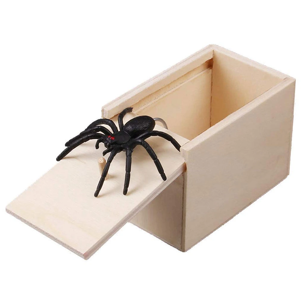 Surprise Snake Bite in Wooden Box Gag Gift Practical Joke Prank Toy Scare Trick