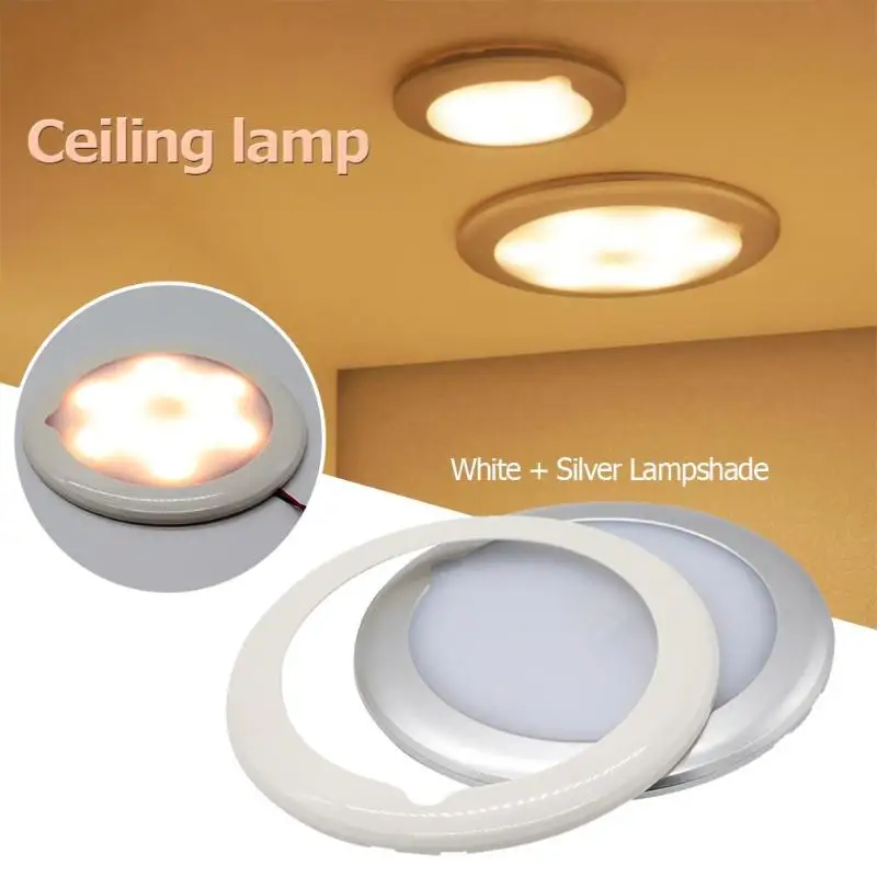 

VODOOL 150mm 9-30V 4.5W Dimmable LED RV Roof Ceiling Cabin Light Waterproof Touch Dimming Caravan Camper Interior Reading Lamp