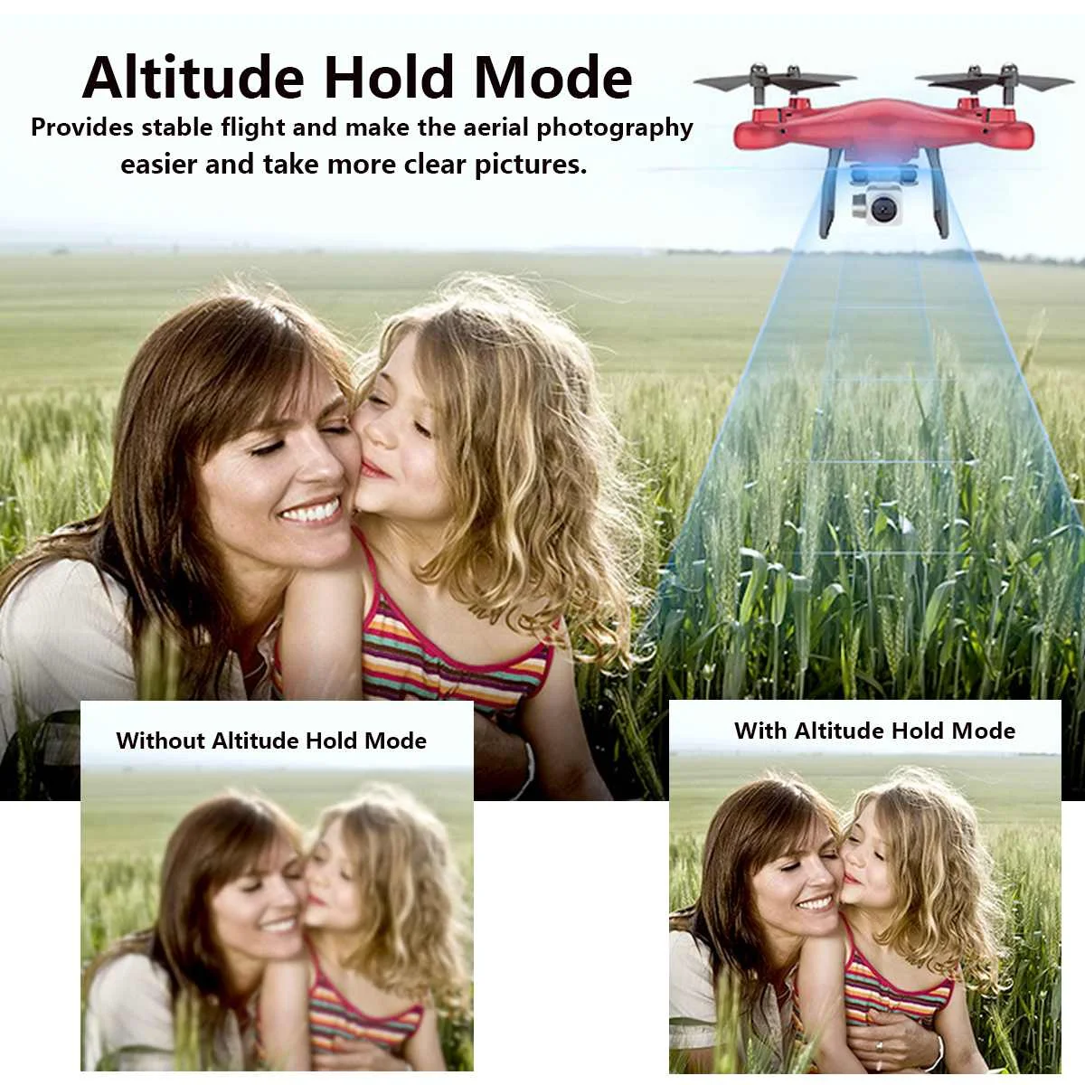 

RC Drone Quadcopter SMAO S10 HD Camera FPV WIF UAV Remote Control Helicopter Altitude Hold Anti-Interference Wireless For Kids