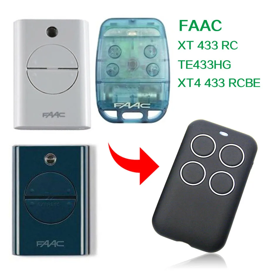 

FAAC TE433HG XT 433 RC XT4 433 RCBE remote control FAAC 433MHz universal gate door remotes control