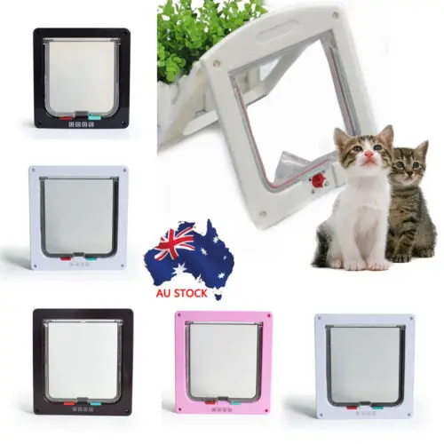 

4 Colours Medium Small Large Pet Cat Puppy Door for Security Door and Screen