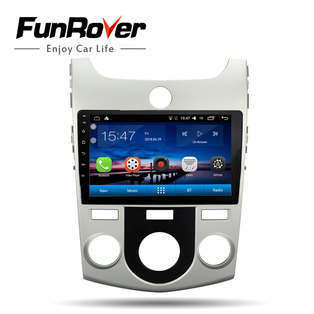 

Funrover 2 din android 8.0 Car Multimedia player For KIA Forte Cerato 2008 2009 2010 2011 2012 car radio dvd gps navigation wifi