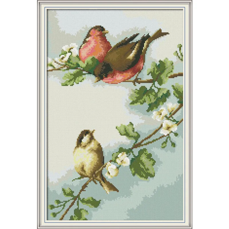 

Brids and flowers Diamond Embroidery Full Display Diamond Mosaic Diamond Painting Diamond Embroidery Animal Home Decoration