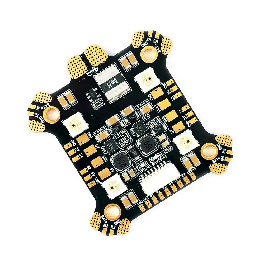 

FLYWOO Power Hub-LED REV1 PDB Built In 5V 9V 2A BEC WS2812 LED 3-8S For FPV Racing RC Drone For RC Models Spare Part DIY Accs