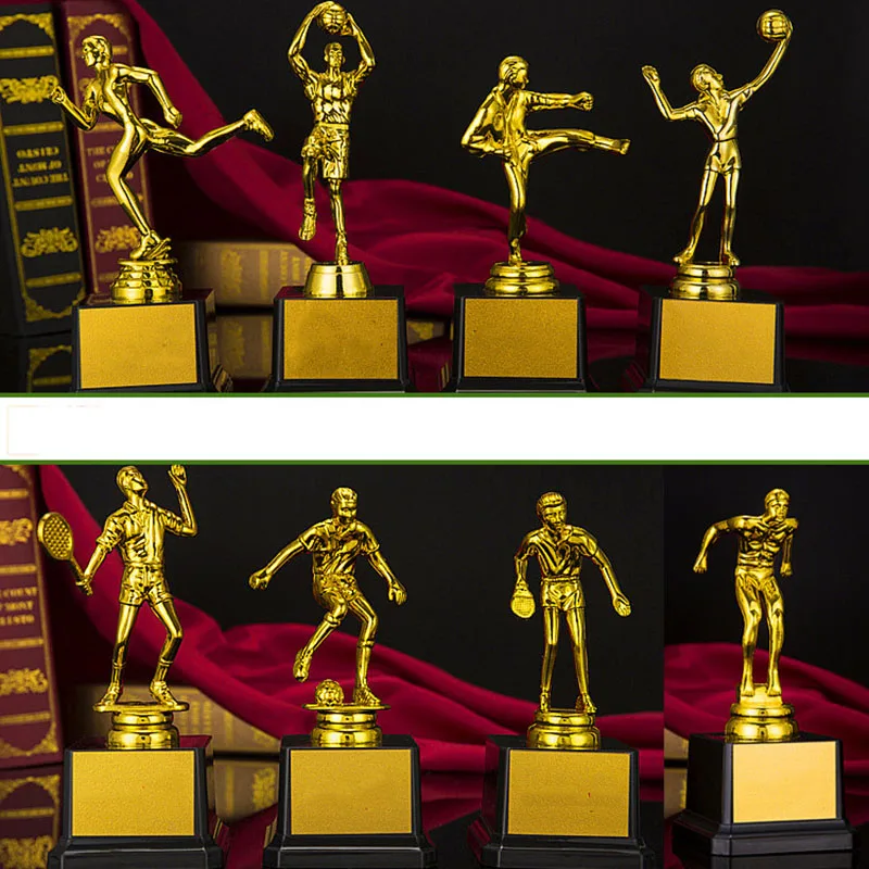 

Hot Customized Plastic Gold Plating Trophy Cup Sport Match Prize Tricky Team Club Award Trophy Decoration Craft Souvenir Gift Cu