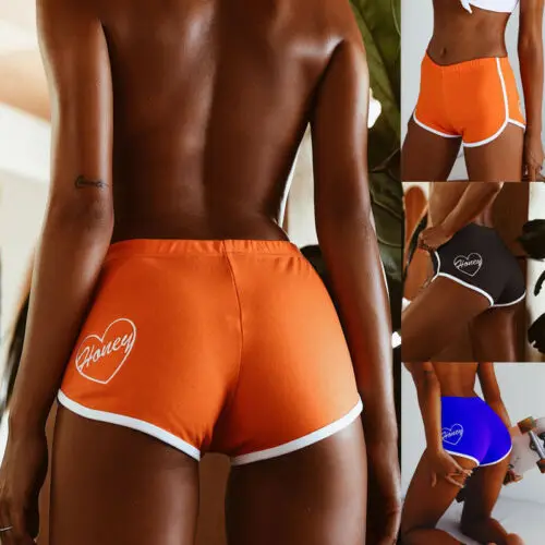 

Sexy 2019 Women Summer Causal Shorts Elastic High Waist Fitness Gym Hot Shorts Sports Four colors