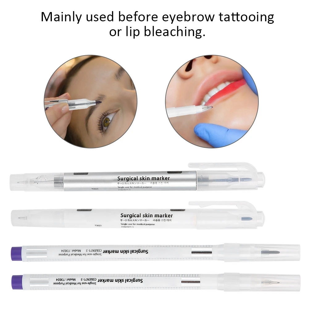 

Semi-permanent Waterproof Tattoo Marker Pen Microblading Eyebrow Lip Tattoo Positioning Pen Microblading Positioning Tool