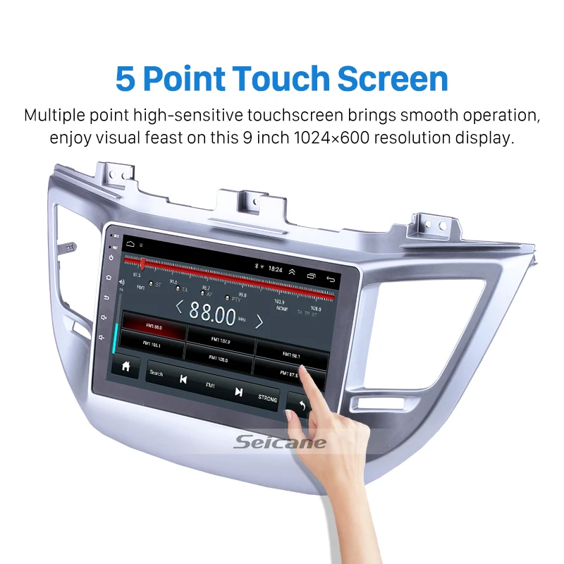 Автомобильный GPS плеер Seicane 9 дюймов Android 8 1 для Hyundai TUCSON 2014 2015 2016 2017 2018 ROM 16 ГБ радио