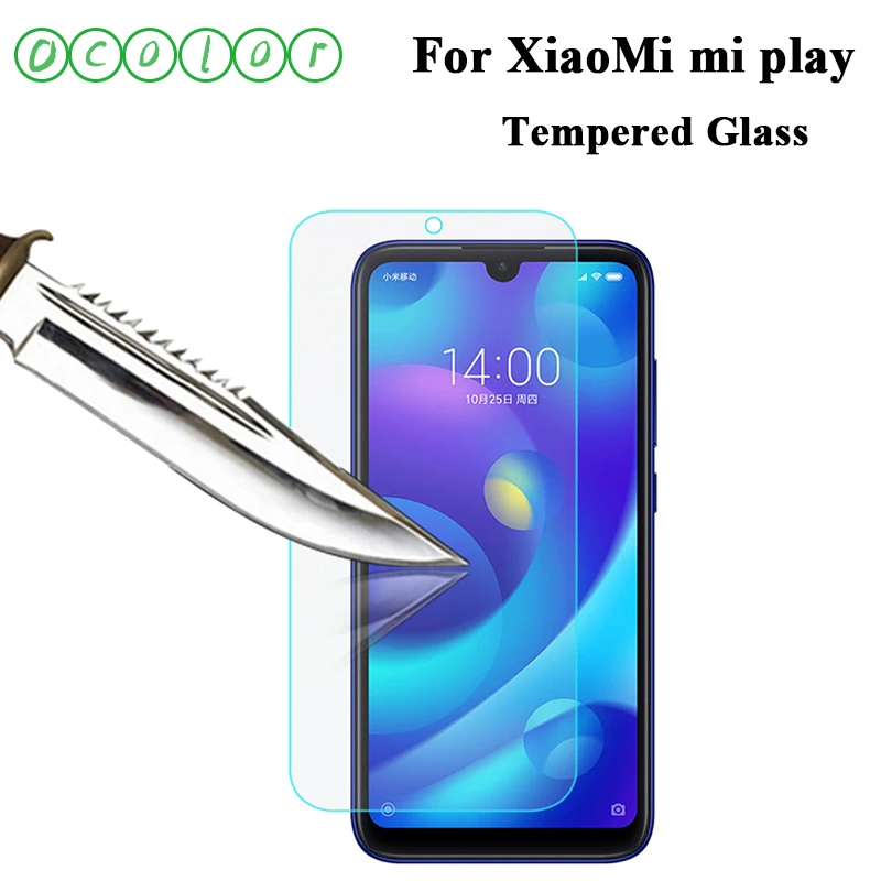 Ocolor для XiaoMi mi play закаленное стекло Защита экрана стальная пленка Замена