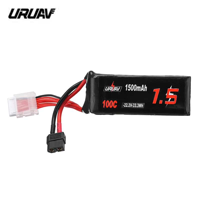 Аккумулятор URUAV 22 2 в 1500 мАч 100C 6S Разъем XT60 для радиоуправляемого FPV гоночного