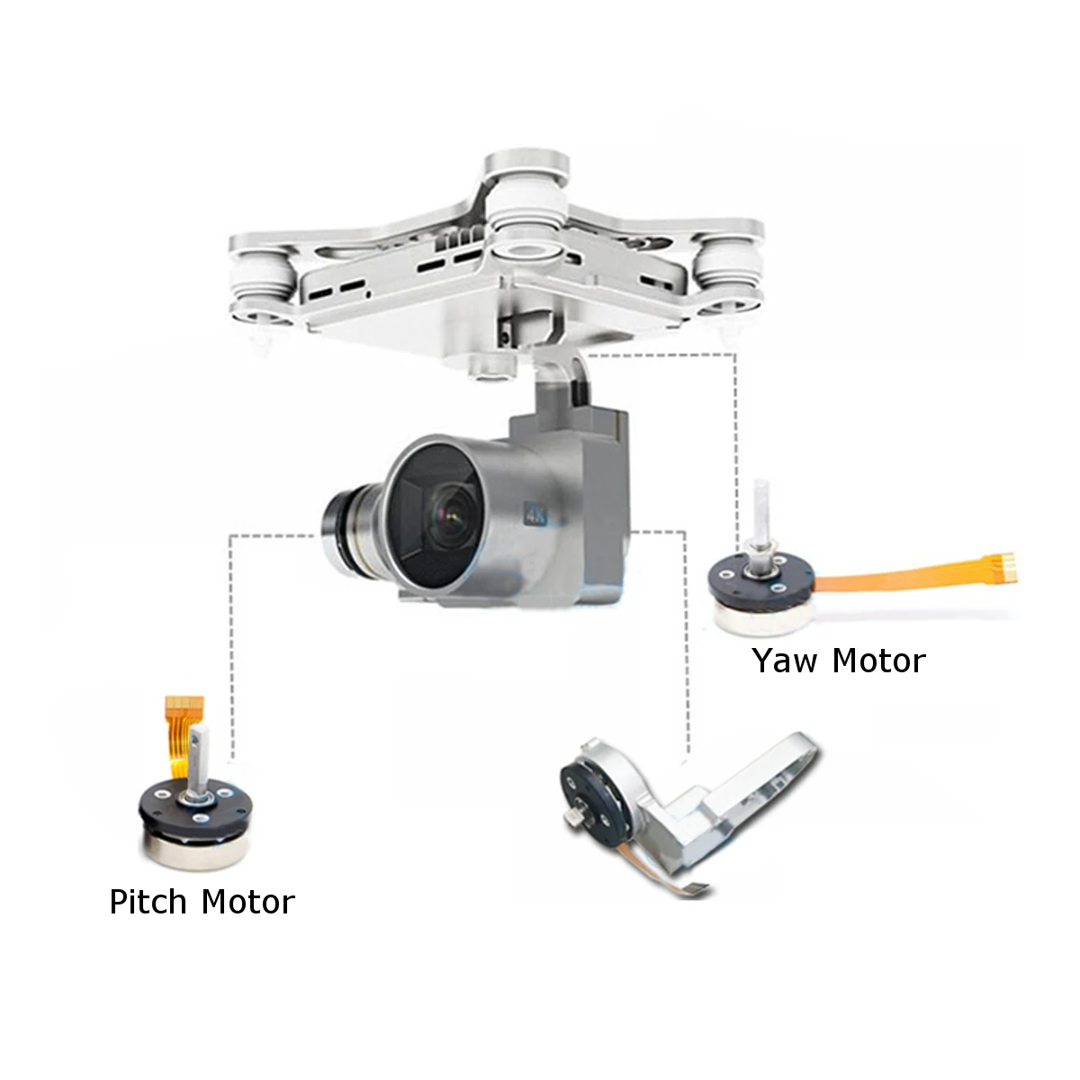 Gimbal Yaw Pitch мотор для DJI Phantom 3 Standard Adv Pro SE Drone Стабилизатор камеры запасные части