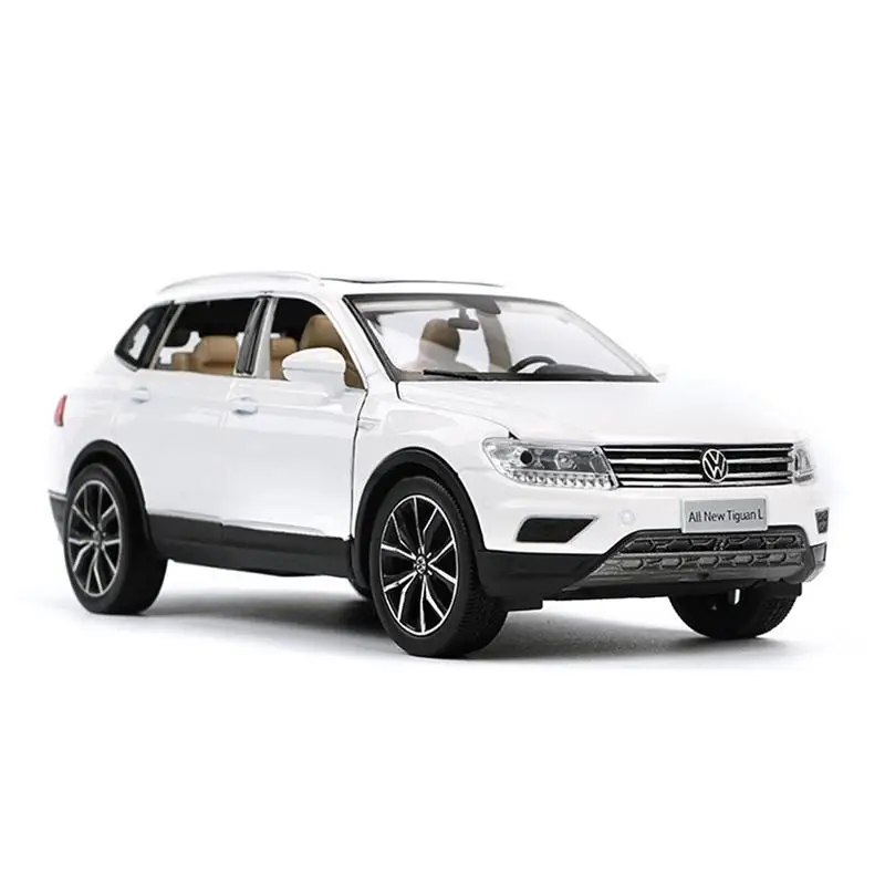 

Volkswagen Tiguan 6 Doors Can Open Model 1:32 Scale Diecast Metal Car SUV Alloy Auto Pull Back Power Electronic Vehicle Toys