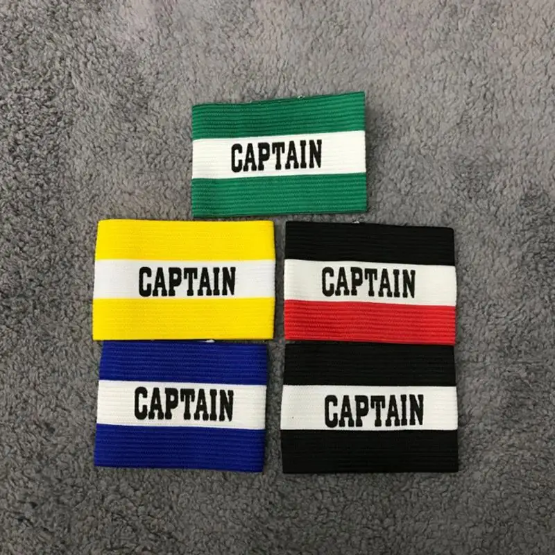 

Football Training Supplies Captain Armband Good Elasticity Ventilation Football Armband 5 Colors Durable Not Deformed Practical