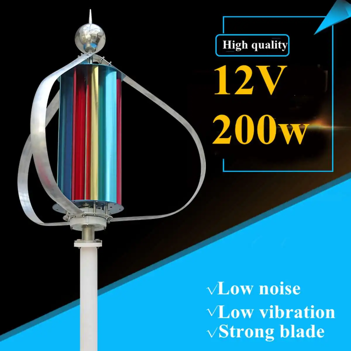 

Three Phase Vertical Wind Generator Charge Controller Windmill Vertical Axial Wind Power Generator Controller Kit 12V 200W
