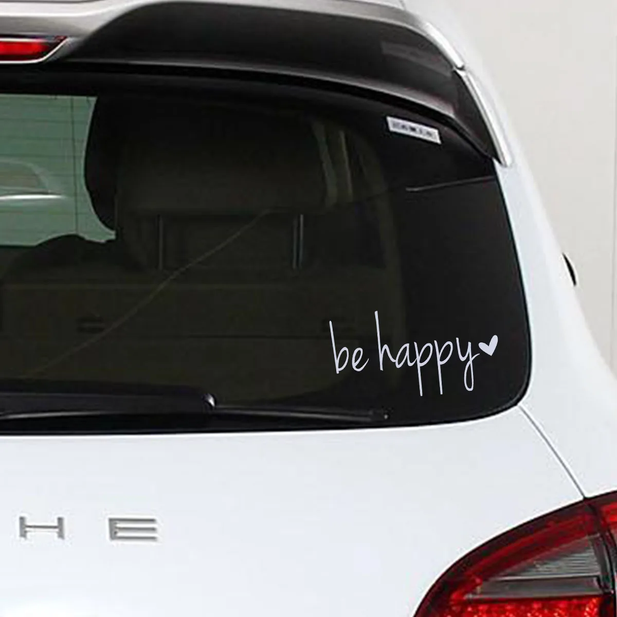 14x7 5 см Автомобильная наклейка s Be Happy Наклейка Виниловая для окон автомобили