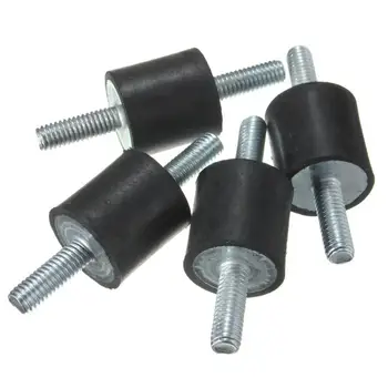 

4 Pcs 2019 M6 Car Profession Modification Rubber Mounts 20mm Dia X 20mm Long Male M6 Generator Anti Vibration Exhaust Interior