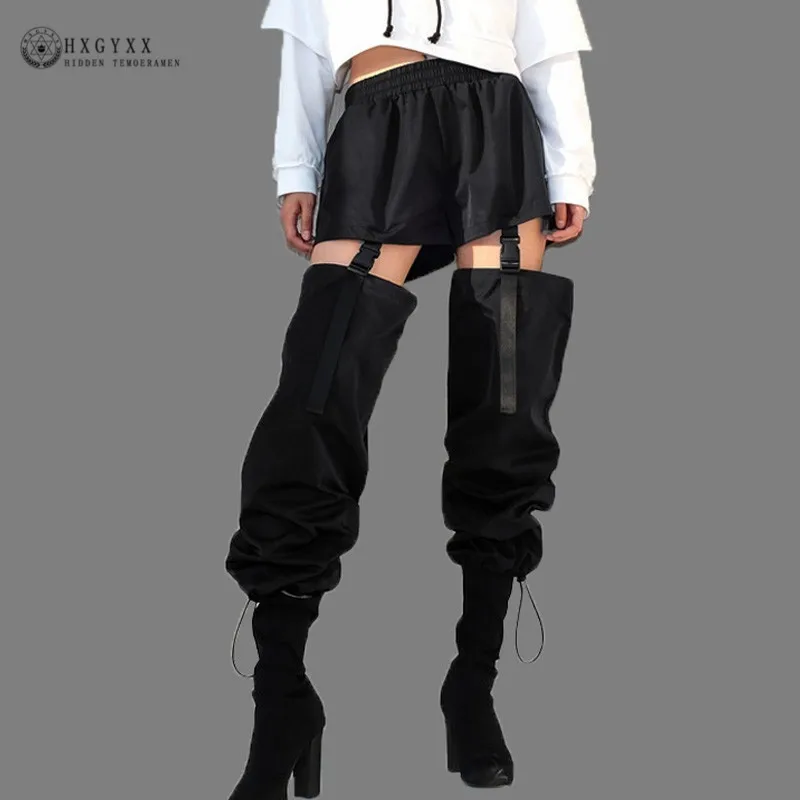 hollow buckle cargo pants
