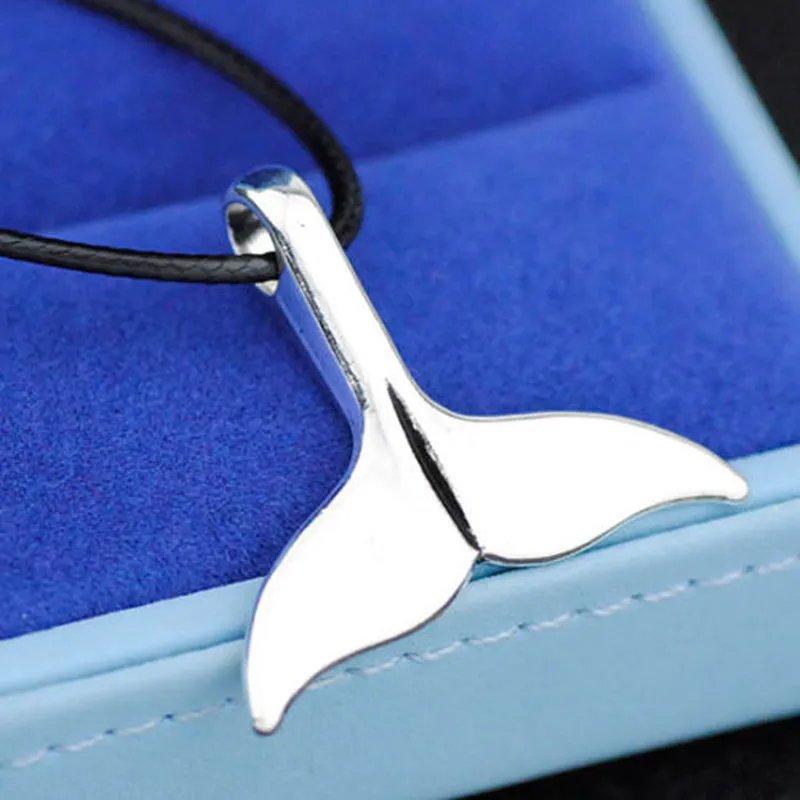 

fashion men women's Whale tails CHARMS Pendant necklace gift CHJ07