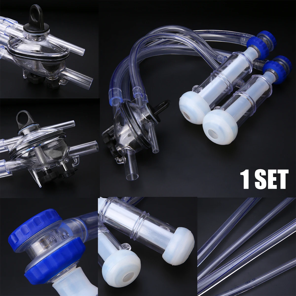 

1 Set Goat Milking Machine kits 66cm Silicone Milking Liners Plastic Transparent Goat Milking Unit Tool