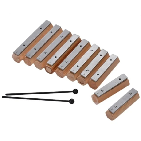 

10 Notes Xylophone Glockenspiel Disconnect-type Design Percussion Instrument Clear Pure Sound Unique Gift Musical Instrument