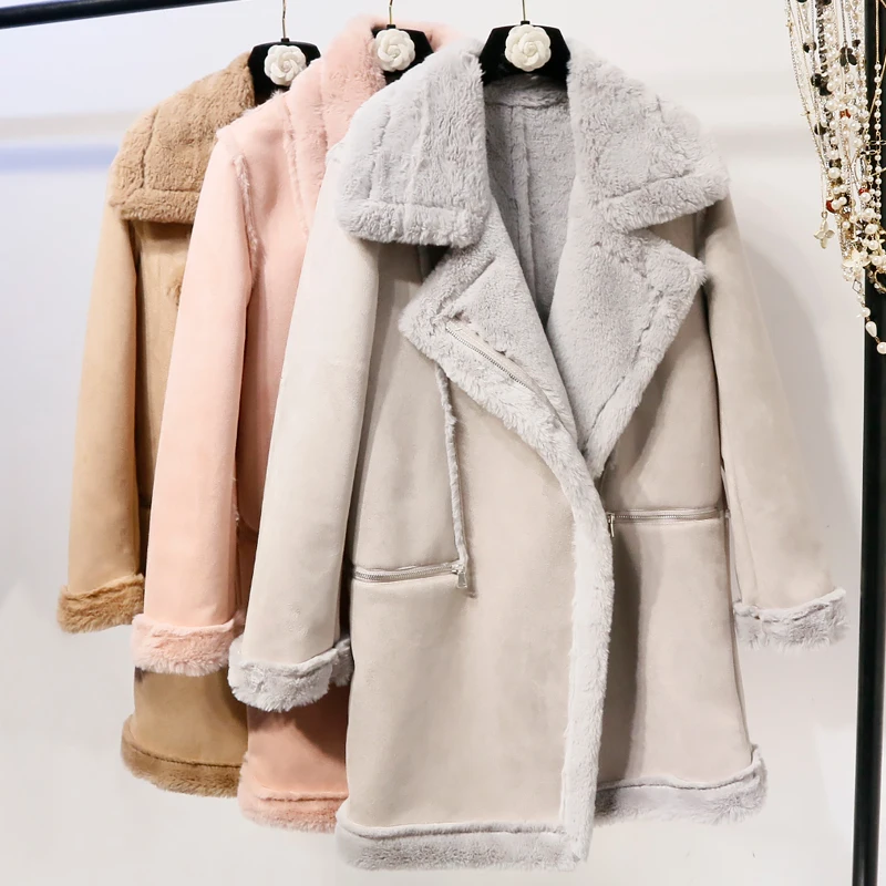 

Jaqueta Feminina Inverno Jaquetas Feminino Coat Women Pockets Spliced Long Body Length Turn-down Collar Solid Autumn Winter