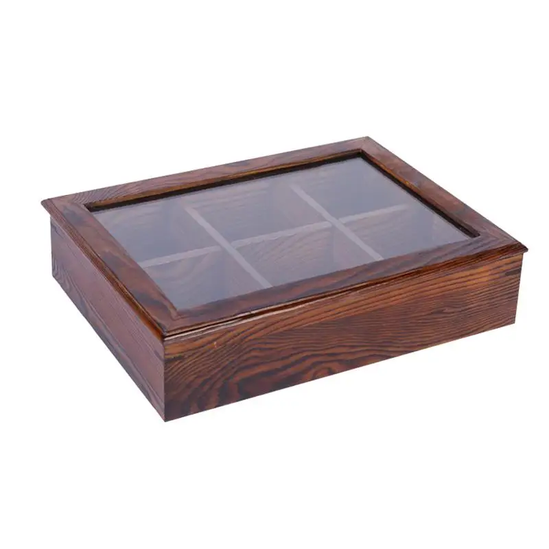 

Innovative Wooden Nuts Tray Simple Compartments Design Home Snacks Fruits Storage Box Practical Anti-dust Holder Container