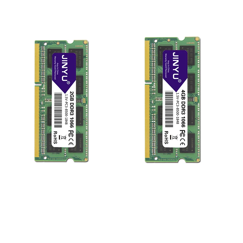 JINYU Ddr3 1066mhz 1,5 V 204Pin Ram память для ноутбука