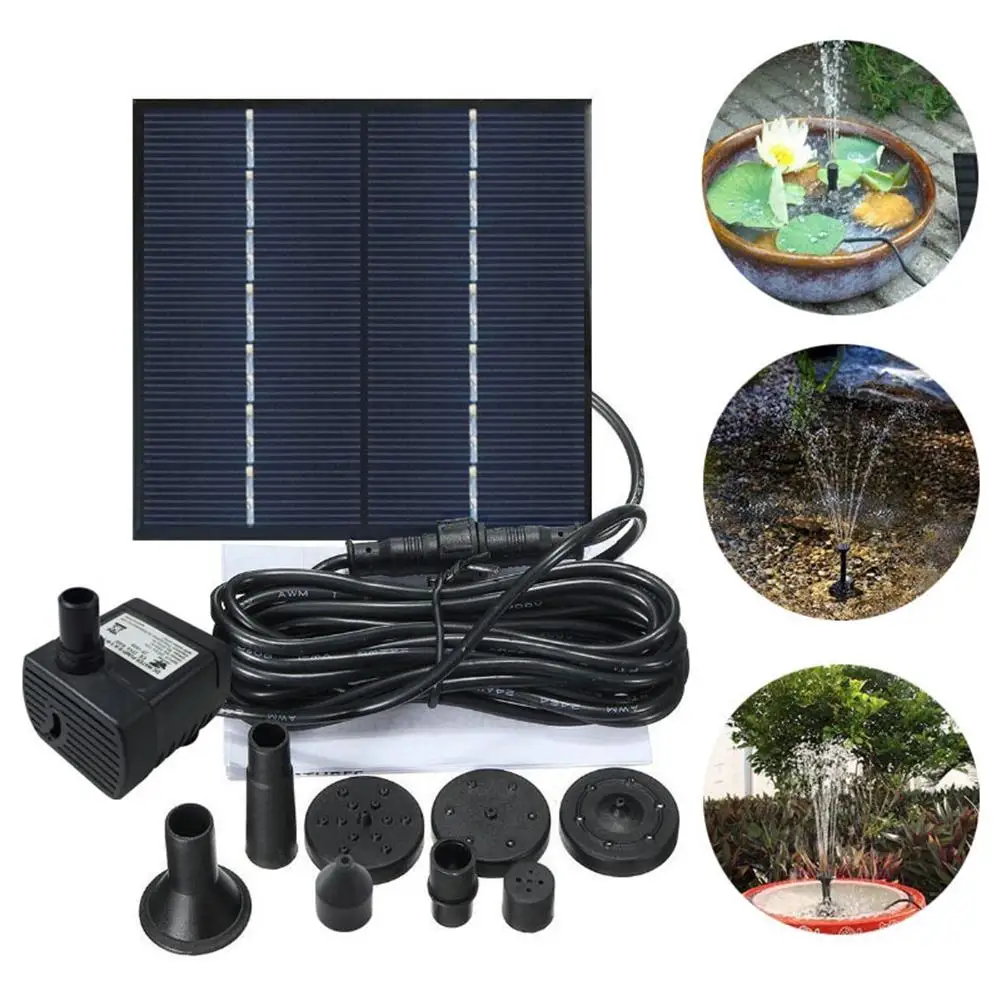 

Solar Fountain Solar Water Fountain Garden Pool Pond Outdoor Solar Panel Fountain Floating Fountain Garden Decoration