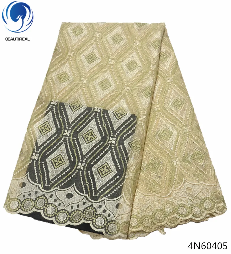 

Beautifical fabric lace african nigerian lace fabrics high quality lace dress 5yards for clothing wholesale and retail 4N604