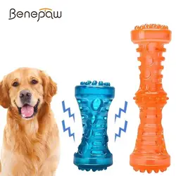 Benepaw прочный интерактивная игрушка для собак Chew нетоксичный чистка зубов щенок игрушки для домашних животных пищалка резиновые молярная