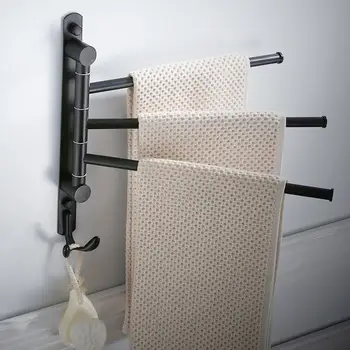 

Towel Bars Wall Mounted Swing Towel Bar Towel Rack with Swing Arm Oil Rubbed Bronze Towel Rail Holder for Bathroom