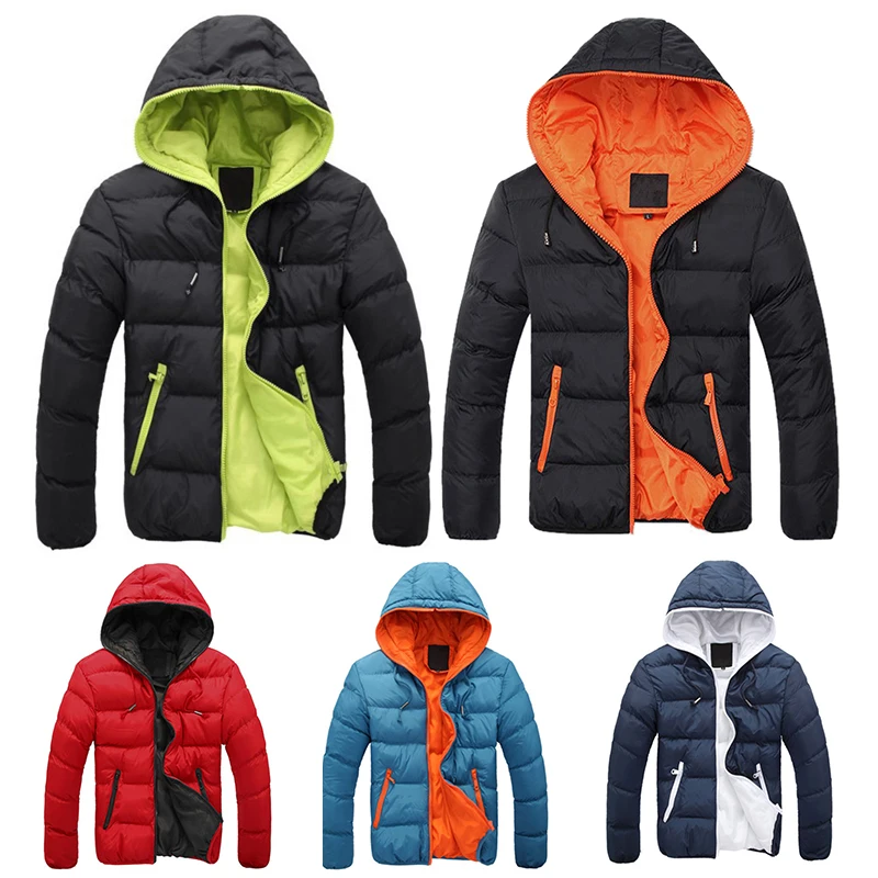 Warm Hooded Puffer Jacket Coat Parka for Man 2018 Autumn Winter Men's Clothing Quilted Outwear Coat Male Plus Size Outwear Tops Warm Hooded Puffer Jacket Coat Parka for Man 2018 Autumn Winter Men's Clothing Quilted Outwear Coat Male Plus Size Outwear Tops