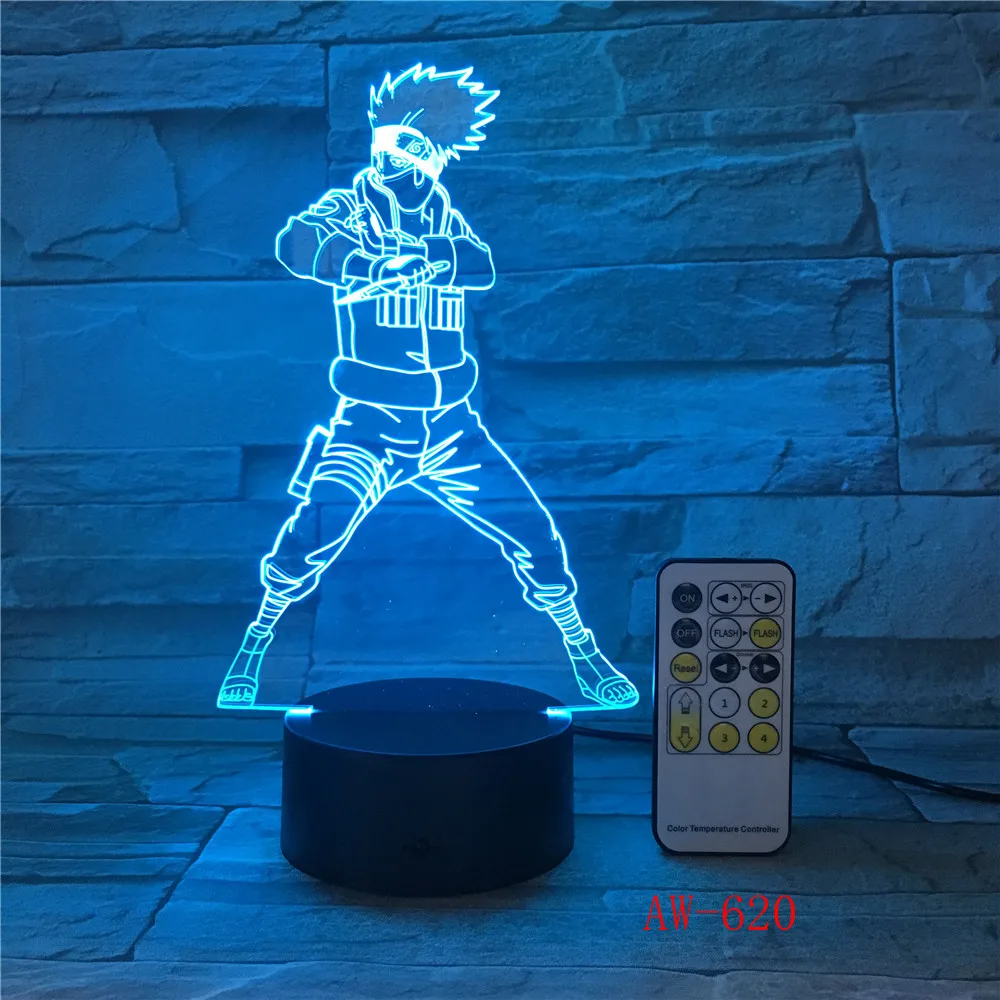 

Dragon Ball Super Saiyan God Goku 3D Illusion Table Lamp 7 Color Changing Night Light Boys Child Kids Baby Gifts AW-620