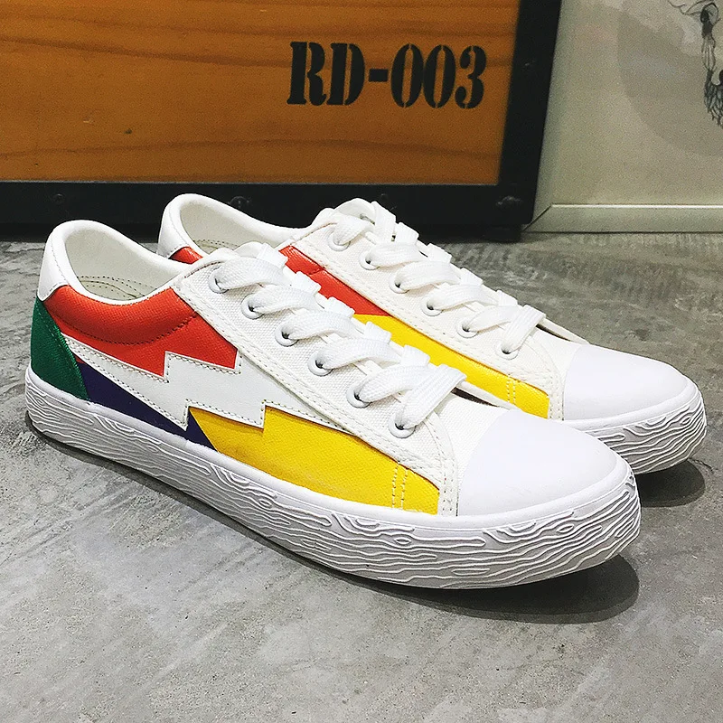 

IMAXANNA New Comfortable Vulcanize Shoes Man 2019 Fashion Sneakers Breathable Walking Casual Shoes Mixed Colors Athletic Male