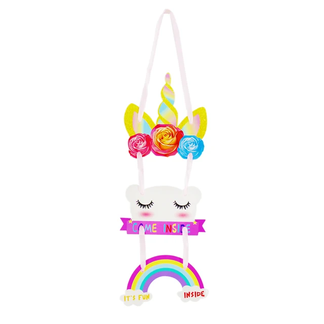 Unicorn party hanging decorations