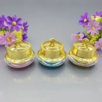

10g Crown Shape Plastic Refillable Bottles Pot Bottles Makeup Jar Travel Face Cream Lotion Cosmetic Container fashion