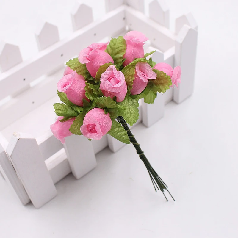 Украшение для свадьбы, дома, украшения Лидер продаж шелк 12 шт./компл. розы букет гирлянды Искусственные цветы высокое качество популярный вазы "сделай сам"