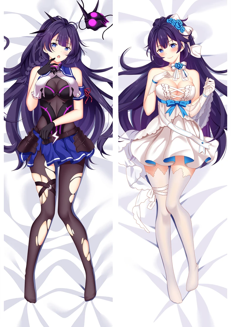 Daki аниме Noire Hyperdimension Neptunia, Laid-Back Camp Yurucamp, Raiden Mei Honkai Impact, Shion Sumeragi Gj-bu наволочки для тела