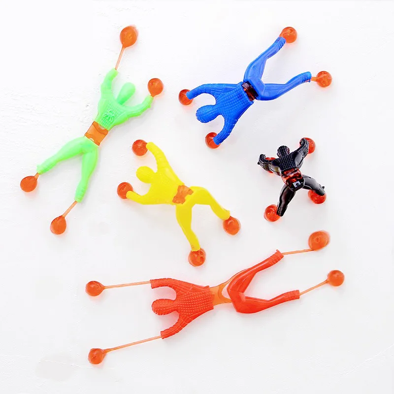 

Colourful Wall Climbing spider man creative sticky flip the elf child super favorite little toy Automatic jumping Baby gift