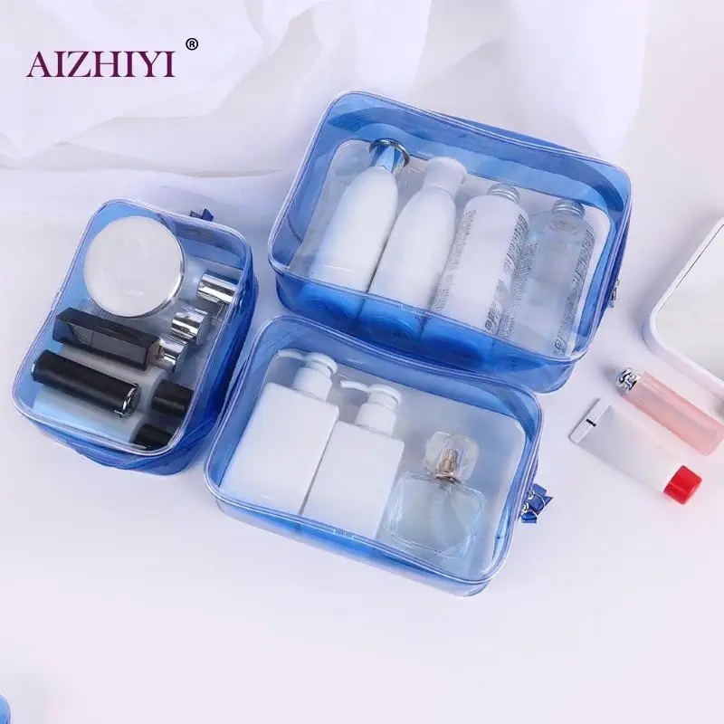 

Waterproof Women PVC Transparent Clutch Cosmetics Storage Bag Casual Travel Wash Makeup Bags Sac A Dos bolsas feminina