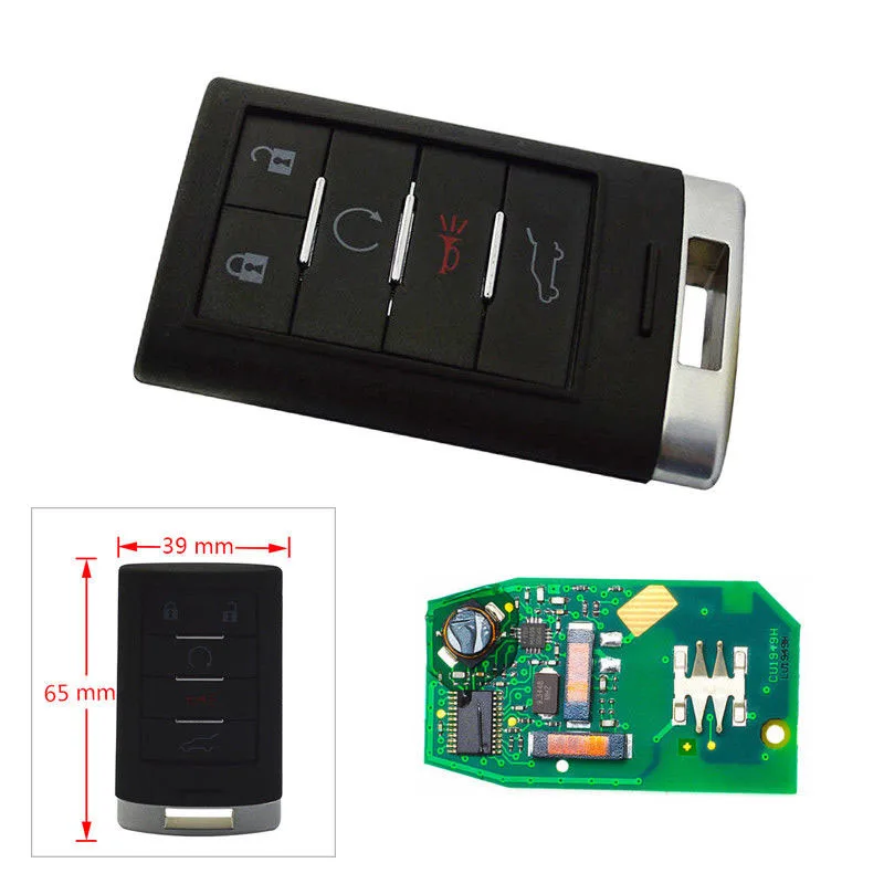

REMOTE KEYLESS ENTRY KEY FOB FIXS FOR 2010~2015 Cadillac SRX NBG009768T 65*39mm