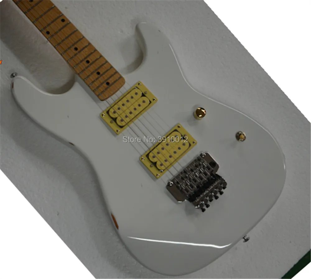 top quality  Charvel Alder San Dimas guitars maple fingerboard  white electric guitar  with floyd rose bridge
